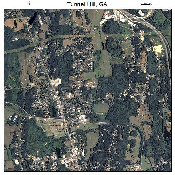 Tunnel Hill, GA air photo map