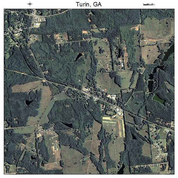 Turin, GA air photo map