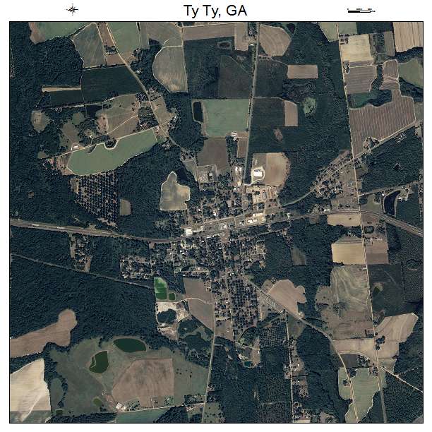 Ty Ty, GA air photo map