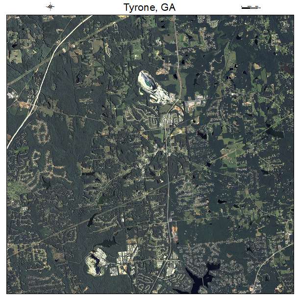 Tyrone, GA air photo map