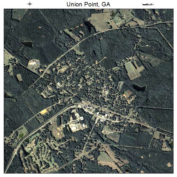 Union Point, GA air photo map