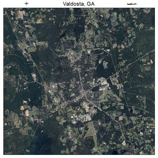Valdosta, GA air photo map