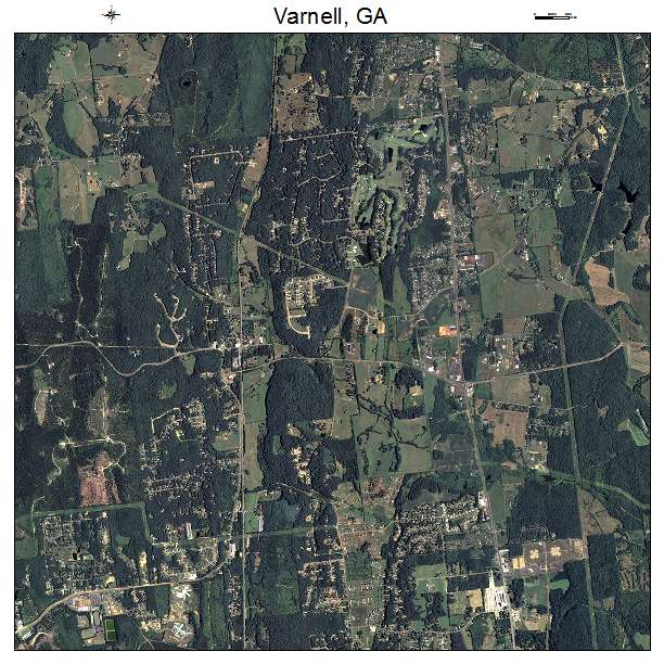 Varnell, GA air photo map