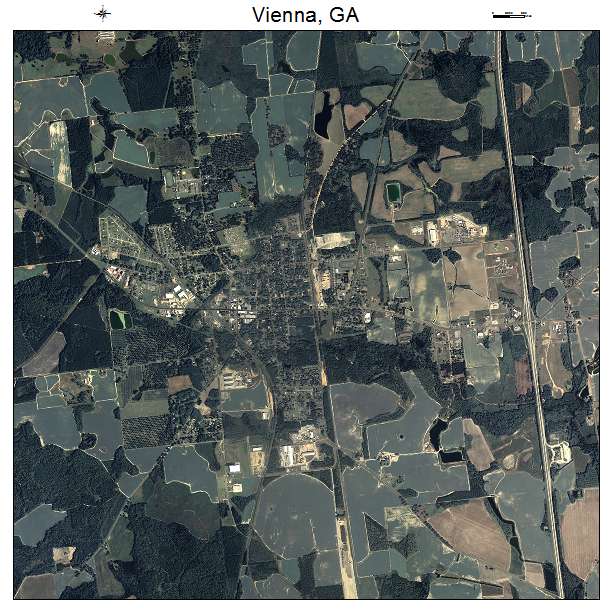 Vienna, GA air photo map