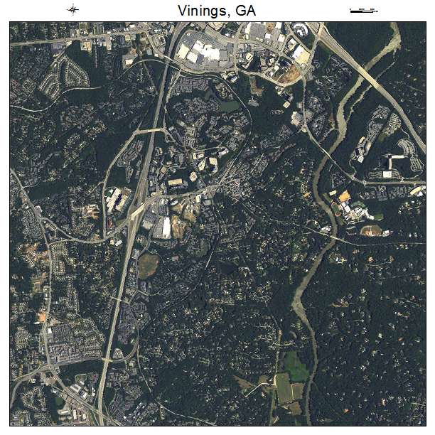 Vinings, GA air photo map