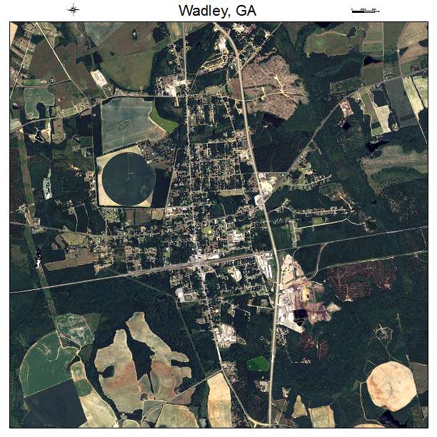 Wadley, GA air photo map