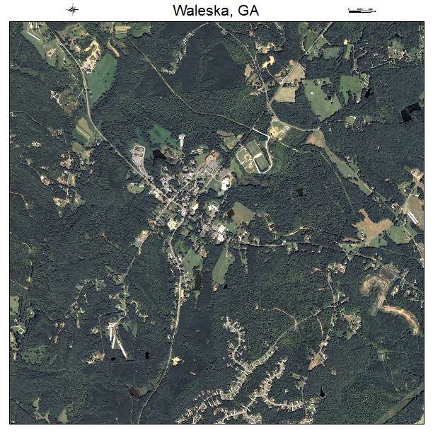 Waleska, GA air photo map