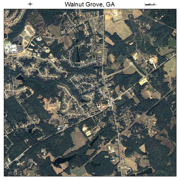 Walnut Grove, GA air photo map