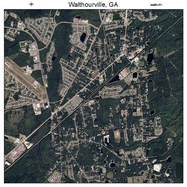 Walthourville, GA air photo map