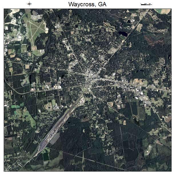 Waycross, GA air photo map