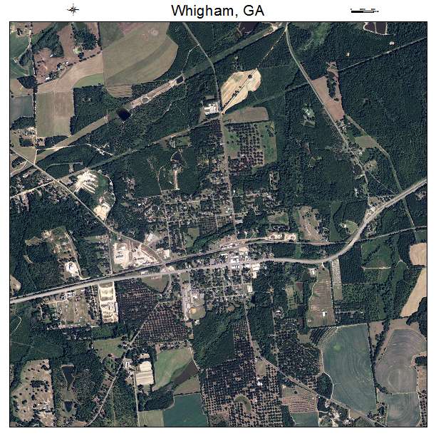 Whigham, GA air photo map