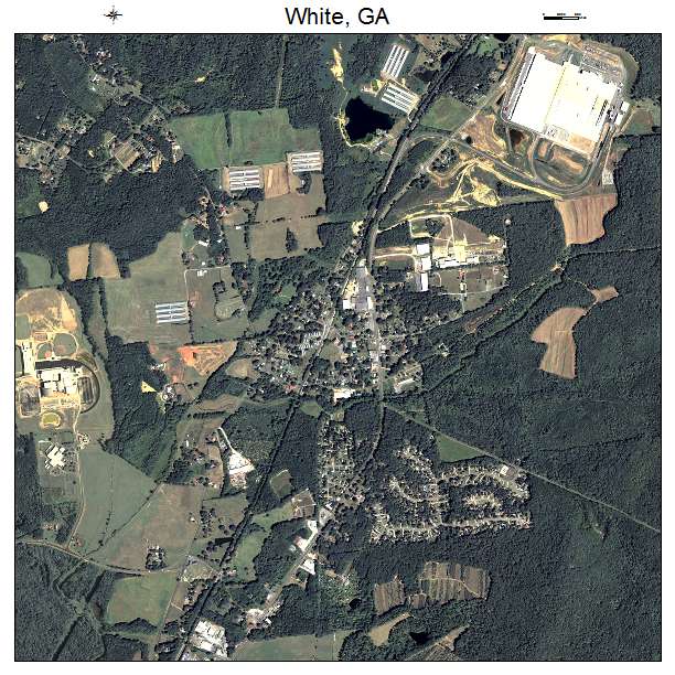 White, GA air photo map