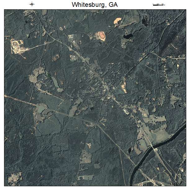 Whitesburg, GA air photo map