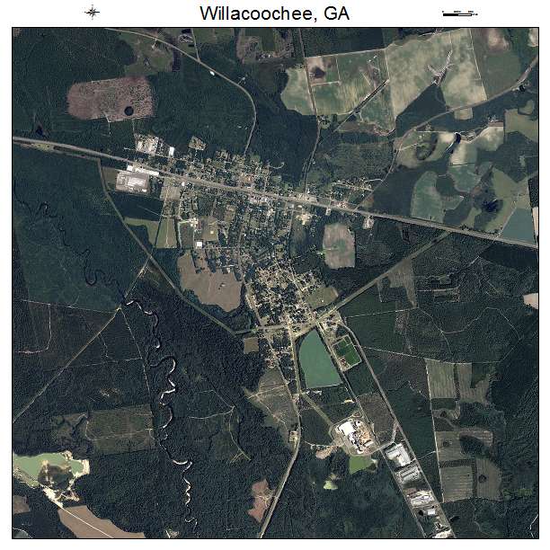 Willacoochee, GA air photo map