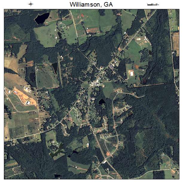 Williamson, GA air photo map