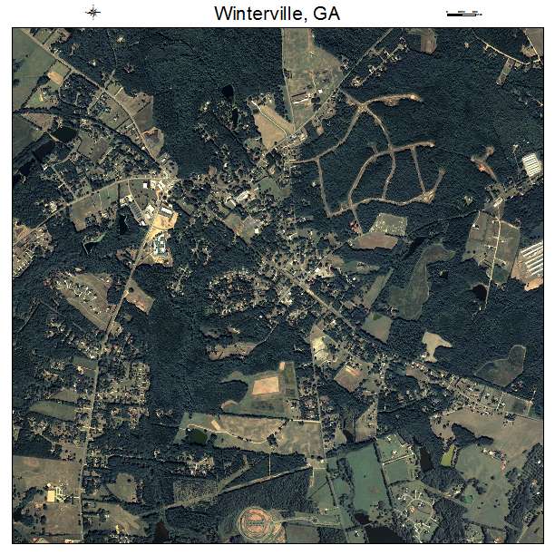 Winterville, GA air photo map