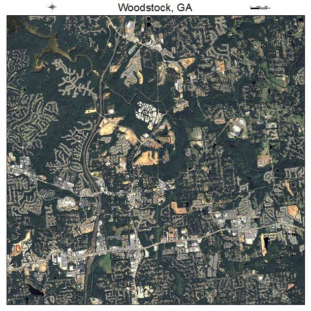 Woodstock, GA air photo map