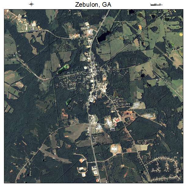 Zebulon, GA air photo map
