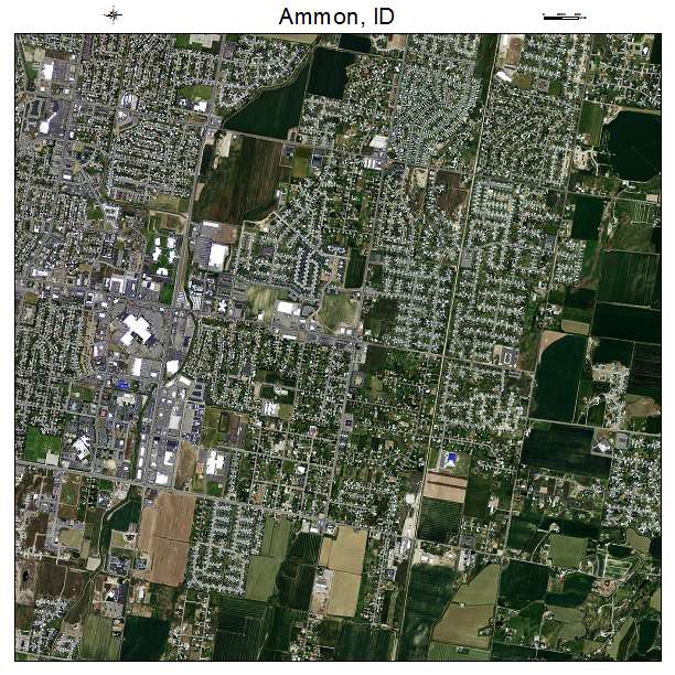 Ammon, ID air photo map