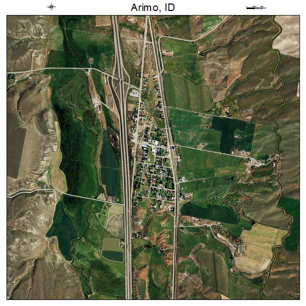 Arimo, ID air photo map