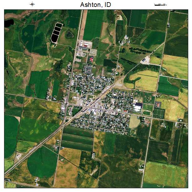 Ashton, ID air photo map