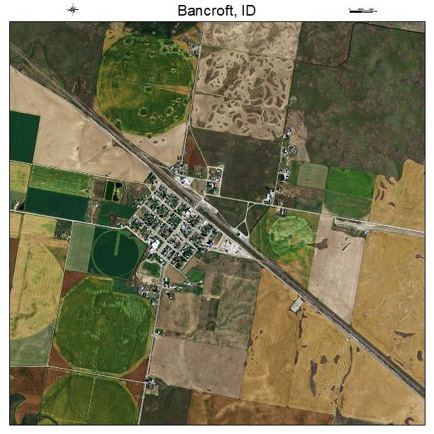Bancroft, ID air photo map