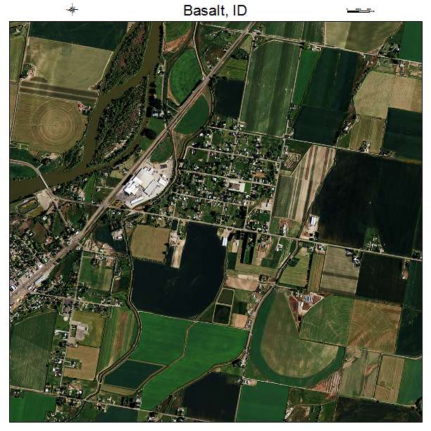 Basalt, ID air photo map