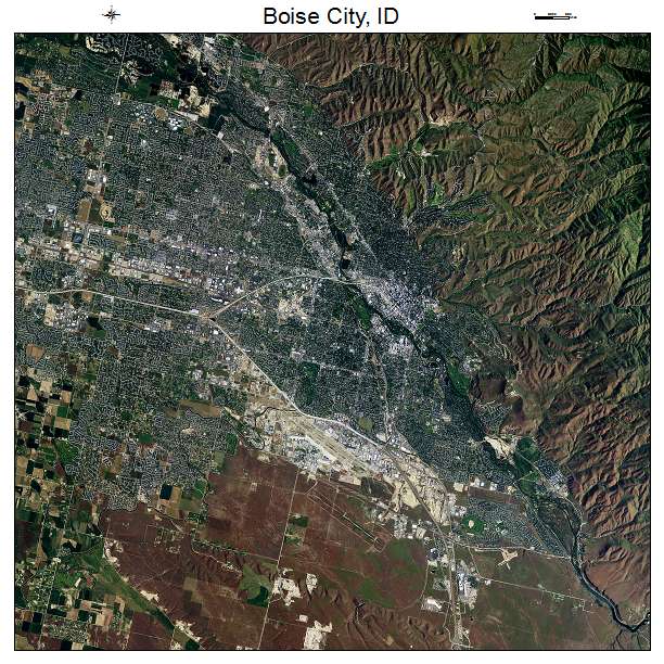 Boise City, ID air photo map