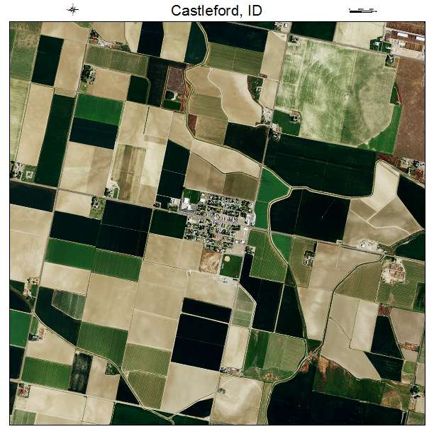 Castleford, ID air photo map