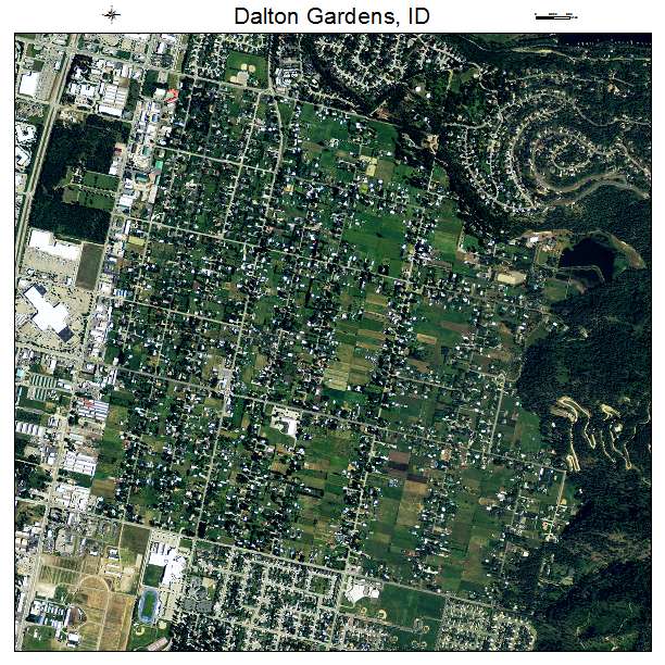 Dalton Gardens, ID air photo map