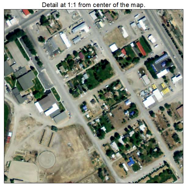 Arco, Idaho aerial imagery detail