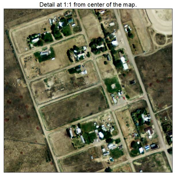 Atomic City, Idaho aerial imagery detail