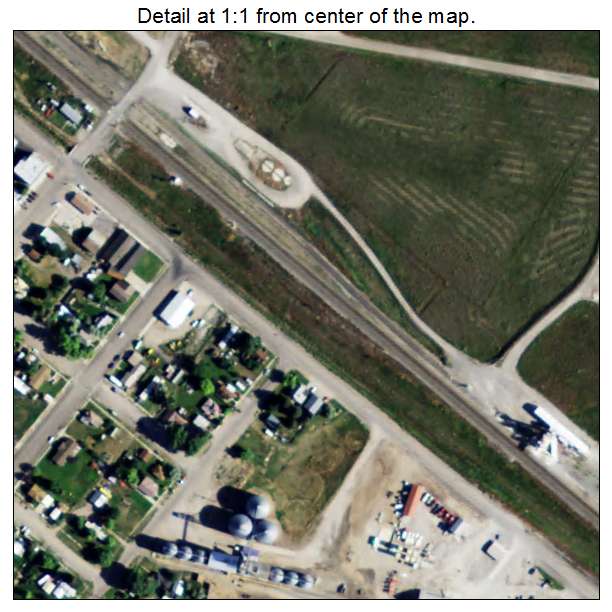 Bancroft, Idaho aerial imagery detail