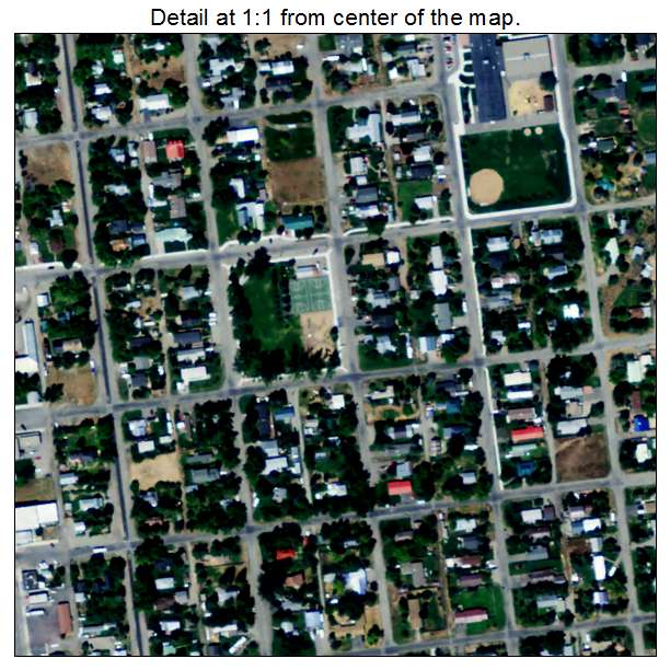 Bellevue, Idaho aerial imagery detail