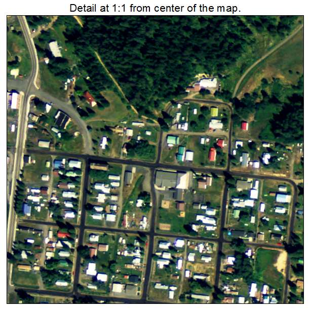 Bovill, Idaho aerial imagery detail