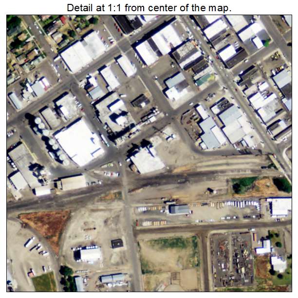 Buhl, Idaho aerial imagery detail