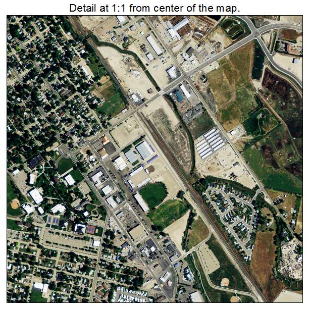 Caldwell, Idaho aerial imagery detail