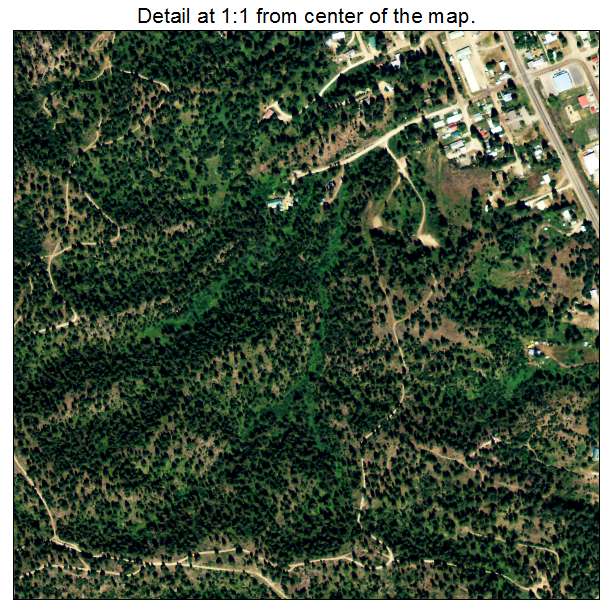 Cascade, Idaho aerial imagery detail