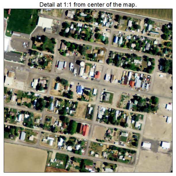 Castleford, Idaho aerial imagery detail