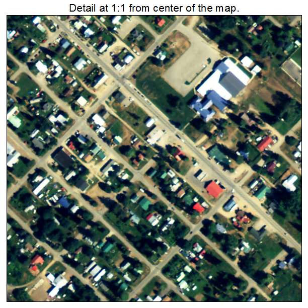 Clark Fork, Idaho aerial imagery detail
