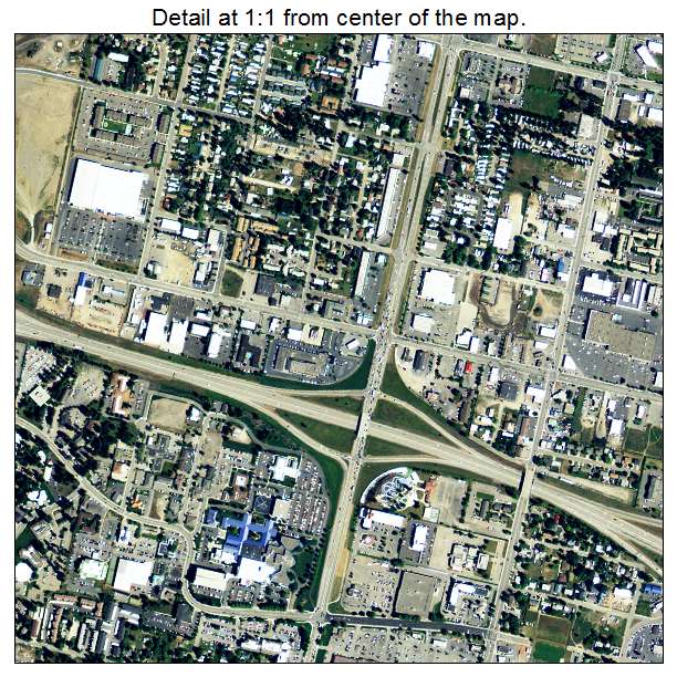 Coeur dAlene, Idaho aerial imagery detail
