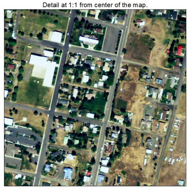 Cottonwood, Idaho aerial imagery detail