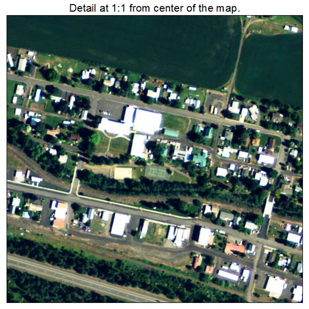 Culdesac, Idaho aerial imagery detail