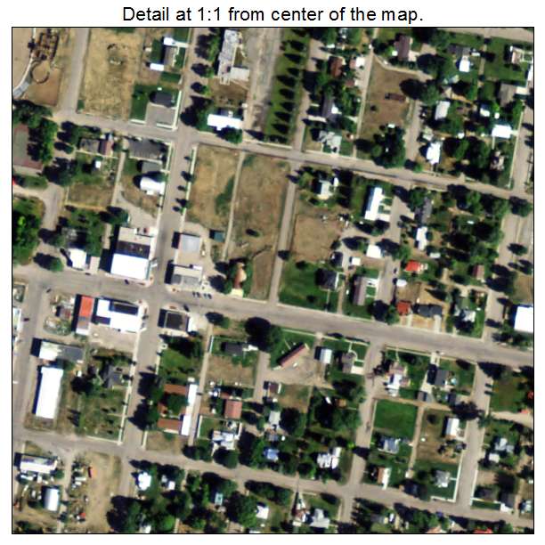 Downey, Idaho aerial imagery detail