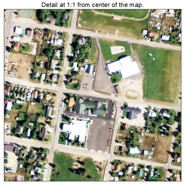 Driggs, Idaho aerial imagery detail