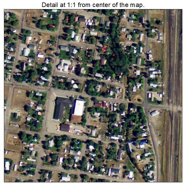 Dubois, Idaho aerial imagery detail