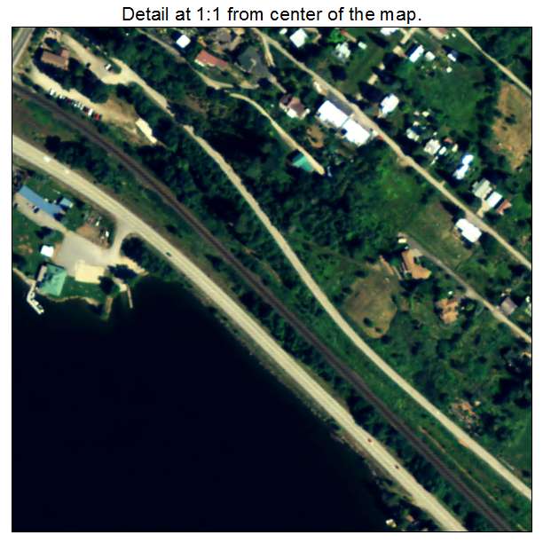 East Hope, Idaho aerial imagery detail