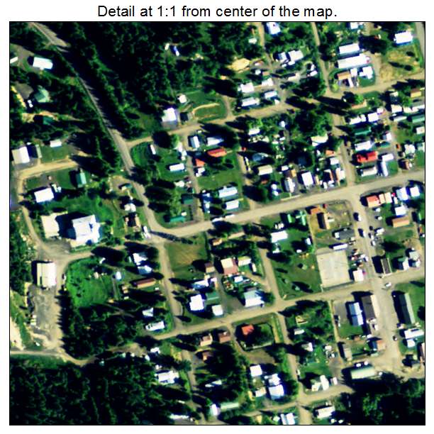 Elk River, Idaho aerial imagery detail