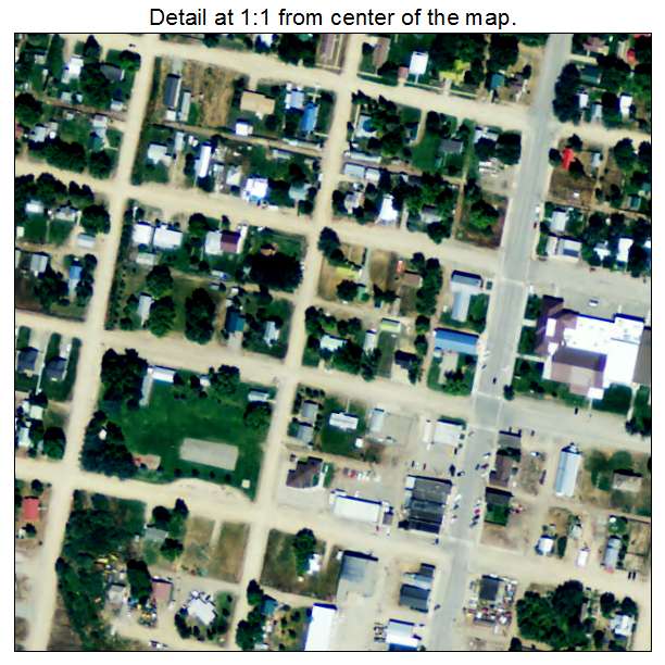 Fairfield, Idaho aerial imagery detail