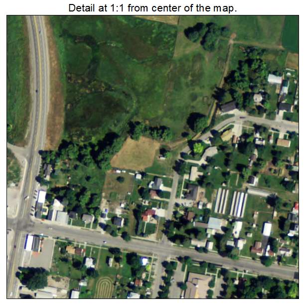 Franklin, Idaho aerial imagery detail